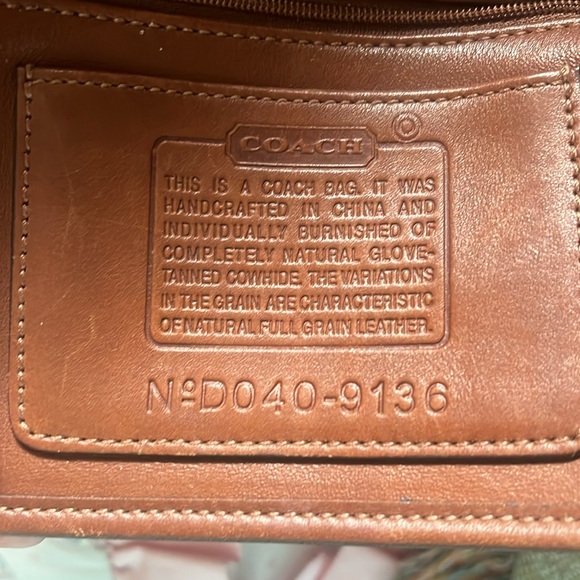 Coach 9136 Tan Leather Shoulder Bag